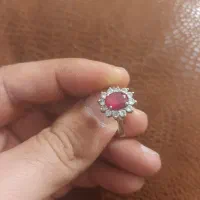 یاقوت برمه اناری عتیقه عکس با uv|کلکسیون اشیاء عتیقه|تهران, امام حسین|دیوار