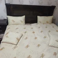 تخت خواب دو نفره و میز تلویزیون