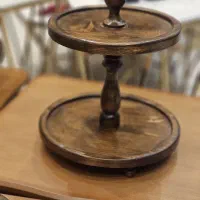 سرویس پذیرایی چوبی شیرینی خوری پیاله پیش دستی