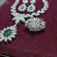 نقره/نیم ست نقره/گردنبند و گوشواره نقره|جواهرات|مشهد, هفده شهریور|دیوار