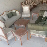 مبل ابزاری همراه میز عسلی و چستر