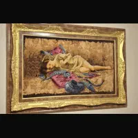 تابلو فرش دستباف چله ابریشم