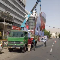 جرثقیل خاور 3 تن دکل بلند شبانه روزی