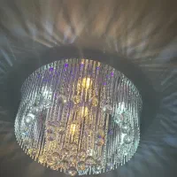 دو عدد لوستر کریستالی