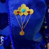 گل سینه قفل سخمه برنجی|صنایع دستی و سایر لوازم تزئینی|جوانرود, |دیوار