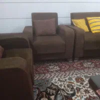 مبل ۷ نفره با میز وسط و سه عدد گل میز|مبلمان خانگی و میز عسلی|بهبهان, |دیوار