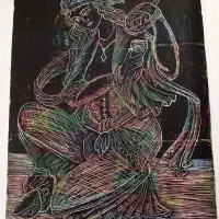 یک عدد نقاشی روی کاغذ کار دست۳۰در۴۲ بدون قاب