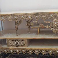 میز تلوزیون برنزی طرح طاووس|میز تلویزیون|اردبیل, |دیوار