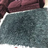 فرش چرمی مشکی