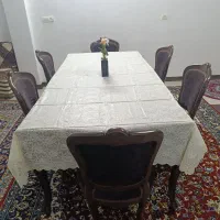 میز نهارخوری ۸نفره با ۶صندلی|میز و صندلی غذاخوری|دابودشت, |دیوار