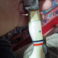 چاقو بابا استاد بهنام تاج دسته گوزن