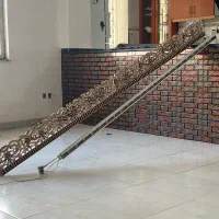 فروش ۳ عدد پنجره و شیشه دودی و میله پرده سالم باهم|مصالح و تجهیزات ساختمان|تالش, هشتپر|دیوار