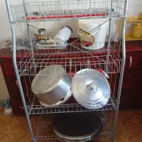 سینک ظرفشویی و جا ظرفی و کمد گالوانیزه اجاق گاز نو