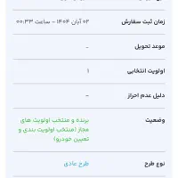 فروش حواله تارا v1 دستی ۶ دنده