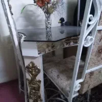 میز ناهار و تخت فرفورژه سالم و تمیز|تخت و سرویس خواب|مشهد, شهید رضوی|دیوار