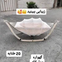 گهواره سنتی ۲۰طنابه آنتی رفلاکس|تخت و سرویس خواب|تنکابن, |دیوار