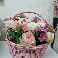 سبد گل|گل مصنوعی|میانه, |دیوار