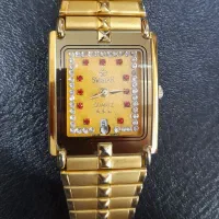 ساعت سوئیس آب طلا قدیمی نو