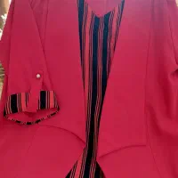 مانتو تدی بارونی طوسی کت سرخابی