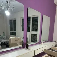 آیینه مدرن آیینه اتاق مزون رینگ لایت سالن بک لایت