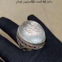 انگشتر کلکسیونی دور نجف و فیروزه نیشابور اوپال