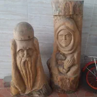 مجسمه منبت کاری قدیمی استاد ناصر