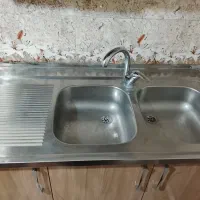 کابینت ظرفشویی همراه با سینک وشیر|مصالح و تجهیزات ساختمان|تبریز, |دیوار