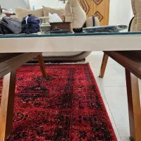 یک دست راحتی ۷ نفره و میز پذیرایی|مبلمان خانگی و میز عسلی|تهران, سید خندان (جلفا)|دیوار