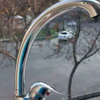 شیر ظرفشویی اهرمی همراه اتصالات زیر سینک