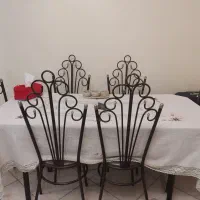 فروش میزناهارخوری شش نفره فرفوژه درحد نو|میز و صندلی غذاخوری|تهران, جیحون|دیوار