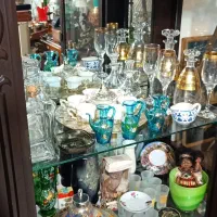 حراج ظروف قدیمی کریستال انتیک