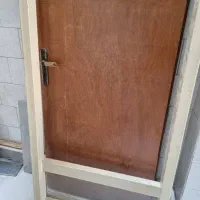 درب اتاق با چهار چوب ، روشویی و کابینت فلزی هوایی|مصالح و تجهیزات ساختمان|مراغه, |دیوار