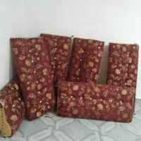 6عدد پشتی کاملا نو و سالم به همراه ۶ عدد روپشتی