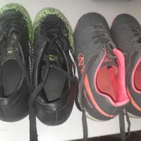 کفش فوتبال سالن و چمن شماره ۳۸در حد نو