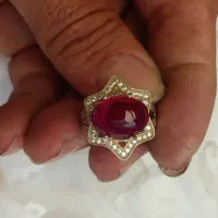 انگشتر نقره زنانه ریخته گری ۹۲۵ با سنگ لعل