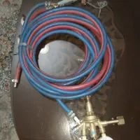 سر پیک جوش اکسیژن + مانیمتر و شلگ کره ای ۶متر