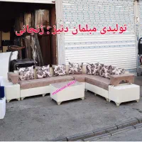مبل ال دسته دوبل شرایطی|مبلمان خانگی و میز عسلی|چالوس, |دیوار