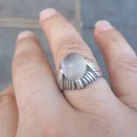 انگشتر نقره دور