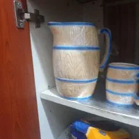 پارچ و لیوان صفالی سالم استفاده نشده