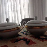 یک جفت سوپ خوری لوکس