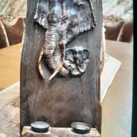 جا شمعی چوبی