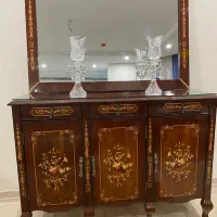 آینه کنسول / در حد نو / معرق کاری شده