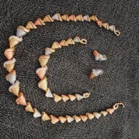 نیم ست سه‌رنگ سنگین طرح کلاسیک