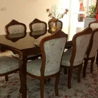 میزناهارخوری۸نفره کارکرده|میز و صندلی غذاخوری|مشهد, ویلاشهر|دیوار
