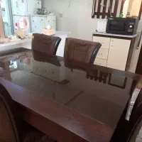 میزناخوری چوبی کاملا سالم ۶نفره با۶تا صندلی|میز و صندلی غذاخوری|تهران, علم و صنعت|دیوار
