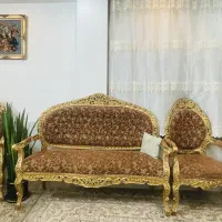 مبلمان نه نفره چوب گردو