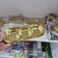 ظروف طلایی سرویس پذیرایی استیل طلایی|ظروف سرو و پذیرایی|مشهد, مشهدقلی|دیوار