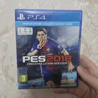 دیسک بازی pes 2018 برای ps4 و ps5