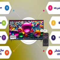 تلویزیون ال جی مدل ua8500 سایز ۵۰ تا ۸۶ اینچ 2025|تلویزیون و پروژکتور|تهران, امین حضور|دیوار