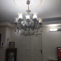 لوستر برنج همراه دیوار کوب|لوستر و چراغ آویز|تهران, افسریه شمالی|دیوار